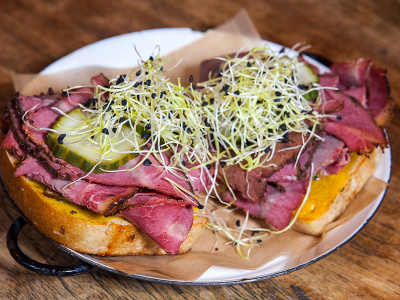 Pastrami toast