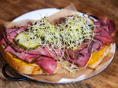 Pastrami toast