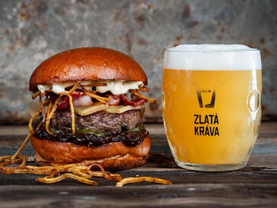 burger pivo
